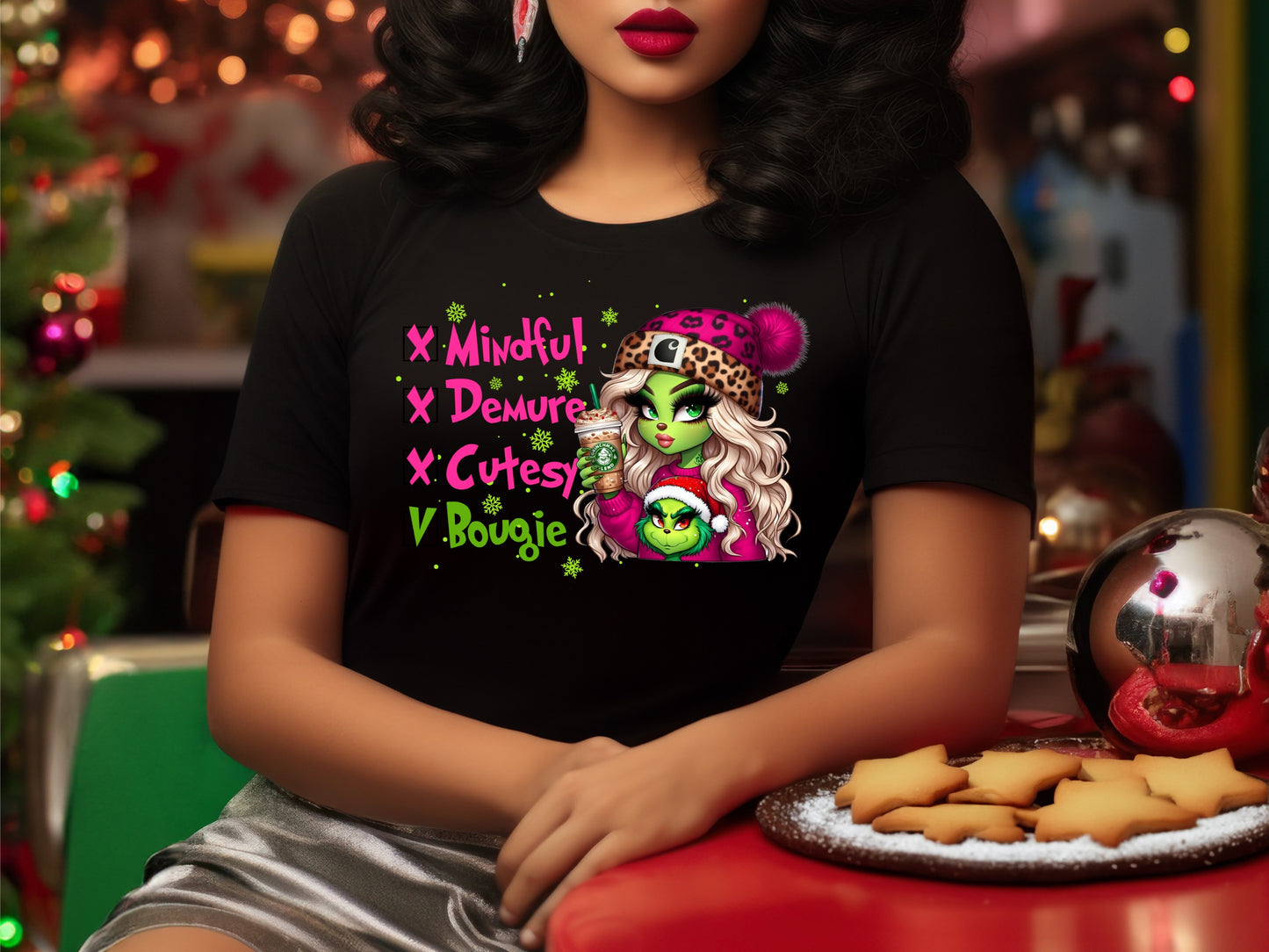 Mindful, Demure, Cutesy, Bougie T-Shirt/Crewneck