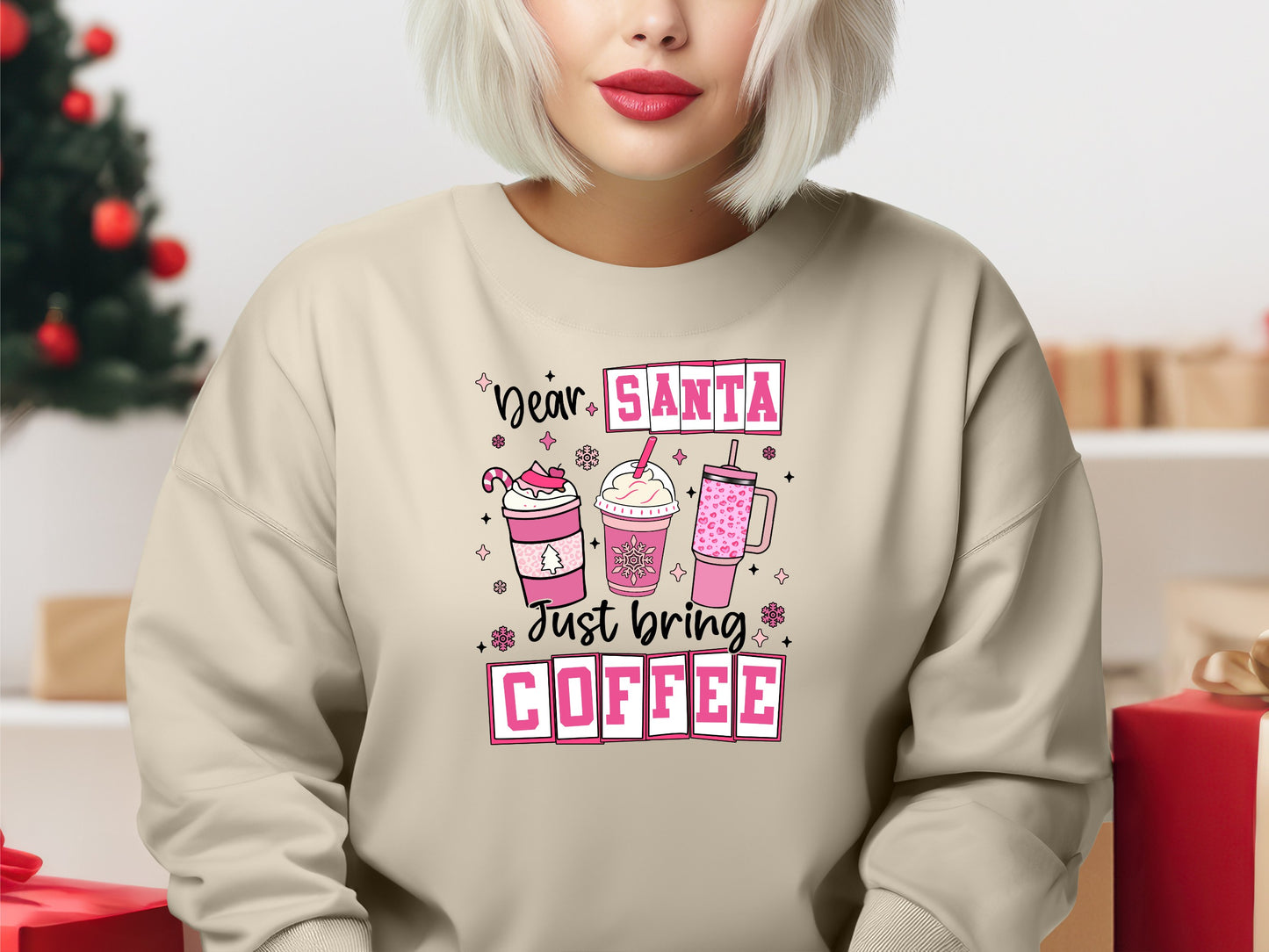 Santa Just Bring Coffee T-Shirt/Crewneck