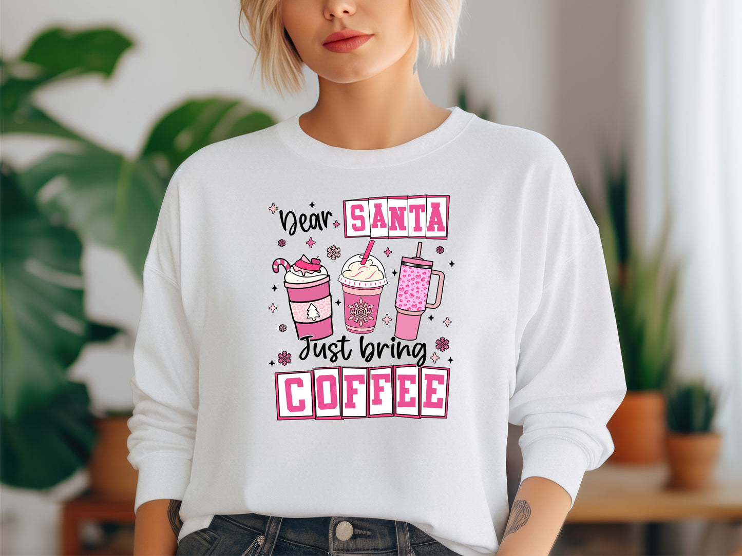 Santa Just Bring Coffee T-Shirt/Crewneck