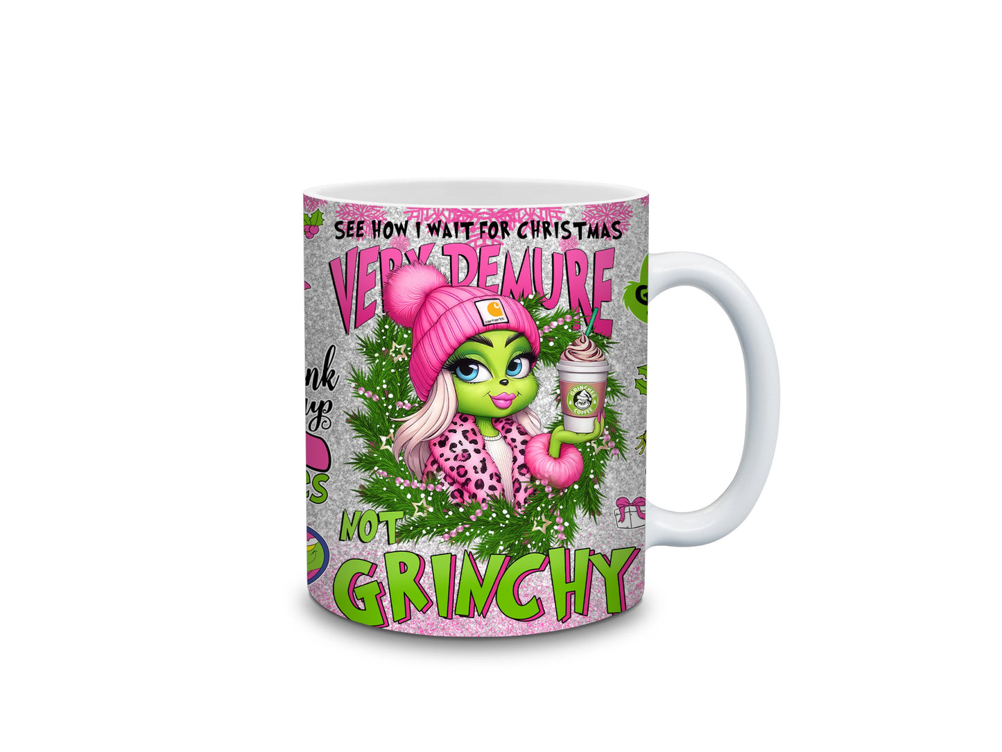 Very Demure Not Grinchy Mug