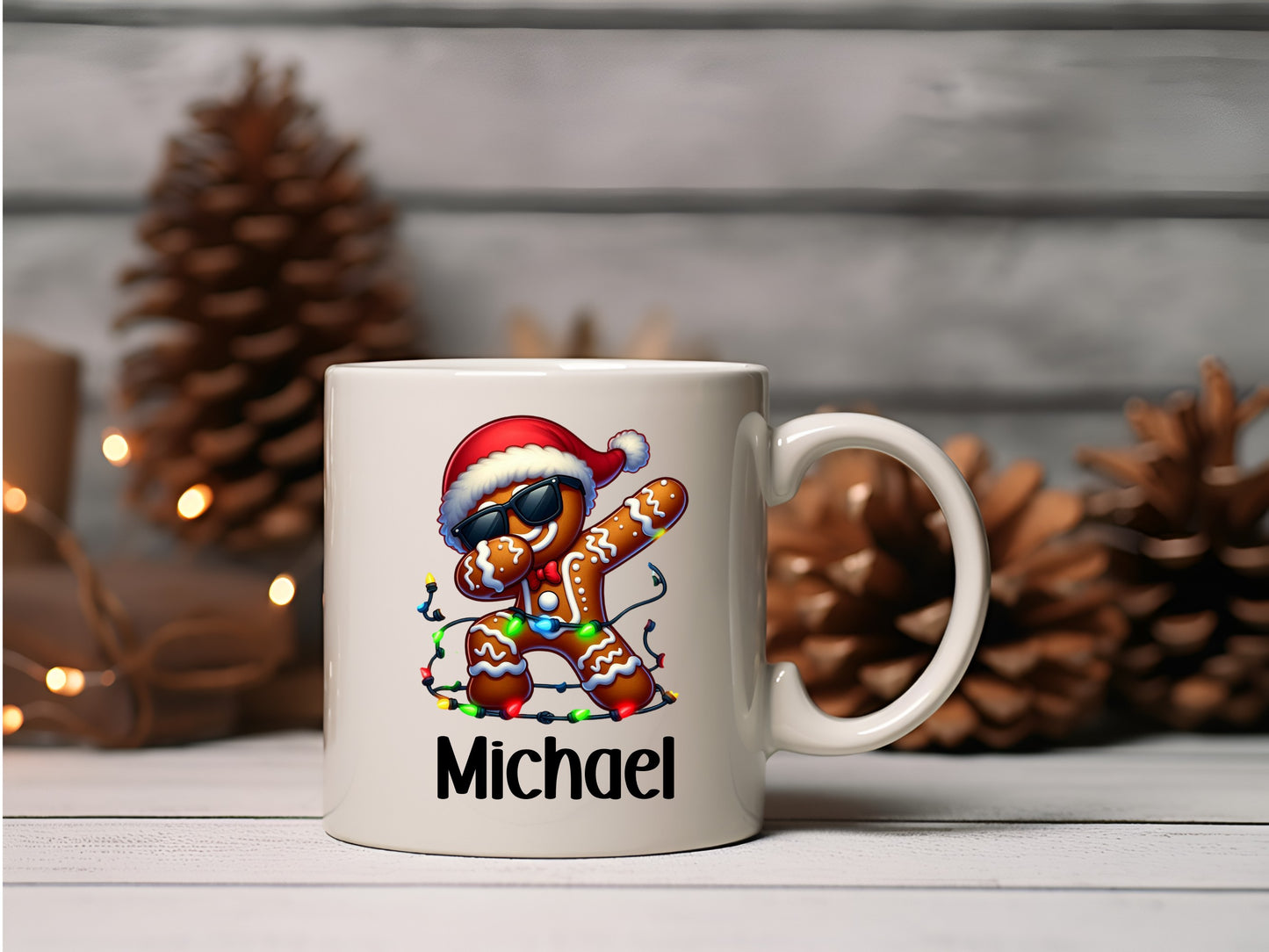 Dabbing Gingerbread Man Mug